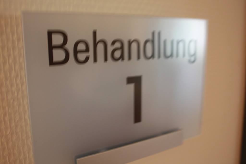 Hinweis zum Behandlungsraum